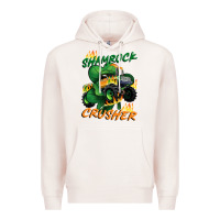 Pale Pink Shamrock crusher St. Patrick's Day Premium Hoodie - CowGirlArtShop
