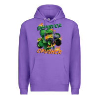 Purple Shamrock crusher St. Patrick's Day Premium Hoodie - CowGirlArtShop