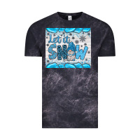 Cloud Black let it snow Vintage Tee - JahusDesignShop