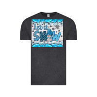 Vintage Black let it snow Vintage Tee - JahusDesignShop