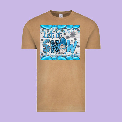 Let It Snow Vintage Tee Designed By Jahusdesignshop