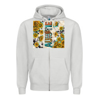Dove Grey auntie with lightning bolt Zipper Hoodie - TumblerDesignByShophia