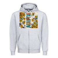Heather Grey auntie with lightning bolt Zipper Hoodie - TumblerDesignByShophia
