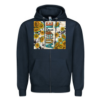 Navy auntie with lightning bolt Zipper Hoodie - TumblerDesignByShophia