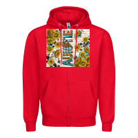 Red auntie with lightning bolt Zipper Hoodie - TumblerDesignByShophia