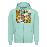 Seafoam auntie with lightning bolt Zipper Hoodie - TumblerDesignByShophia