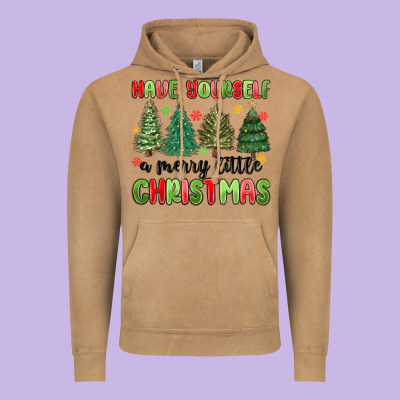 Have Yourself A Merry Little Christmas Vintage Hoodie Designed By Maliassmallbusiness