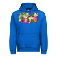Cobalt Stuck On You Cup Urban Hoodie - CowhideDigitalArt