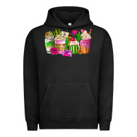 Pigment Black Stuck On You Cup Urban Hoodie - CowhideDigitalArt