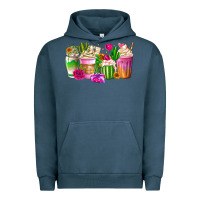 Pigment Midnight Navy Stuck On You Cup Urban Hoodie - CowhideDigitalArt