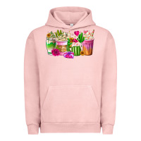 Pigment Salmon Stuck On You Cup Urban Hoodie - CowhideDigitalArt