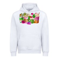 White Stuck On You Cup Urban Hoodie - CowhideDigitalArt