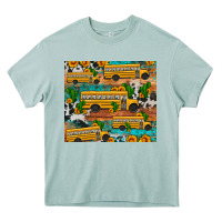Arona school bus cactus sunflower Heavy Core Tee - Artiststas