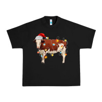 Black Christmas cow Urban Heavy Tee - MaliasSmallBusiness