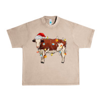 French Oak Christmas cow Urban Heavy Tee - MaliasSmallBusiness