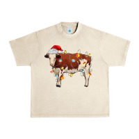 Sandshell Christmas cow Urban Heavy Tee - MaliasSmallBusiness