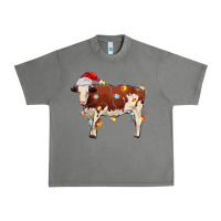 Tornado Christmas cow Urban Heavy Tee - MaliasSmallBusiness