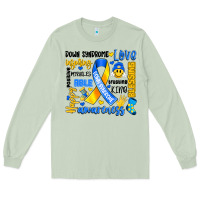 Matcha down syndrome awareness typography Long Sleeve Tee - Artiststas
