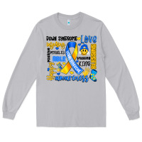Moon Dust down syndrome awareness typography Long Sleeve Tee - Artiststas