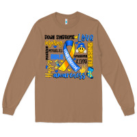Toasted Coconut down syndrome awareness typography Long Sleeve Tee - Artiststas