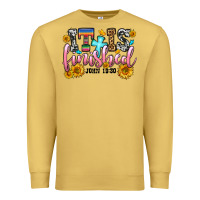 Antique Gold it is finished john 19 30 Premium Sweatshirt - OliviaCreatesArt