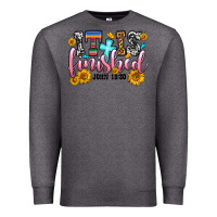 Charcoal Heather it is finished john 19 30 Premium Sweatshirt - OliviaCreatesArt