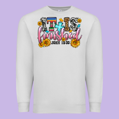 It Is Finished John 19 30 Premium Sweatshirt Designed By Oliviacreatesart