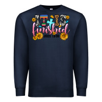 Navy it is finished john 19 30 Premium Sweatshirt - OliviaCreatesArt