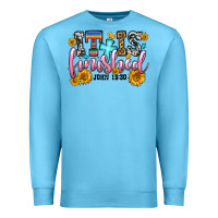 Ocean Blue it is finished john 19 30 Premium Sweatshirt - OliviaCreatesArt