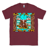 Burgundy texas longhorn sunflower gemstone Classic Tee - JahusDesignShop