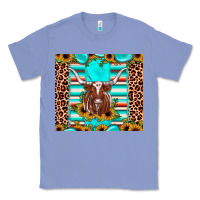 Colony Blue texas longhorn sunflower gemstone Classic Tee - JahusDesignShop