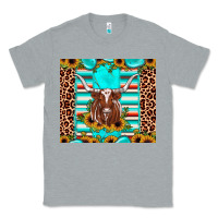 Heather Grey texas longhorn sunflower gemstone Classic Tee - JahusDesignShop