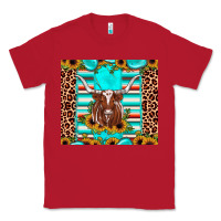 Red texas longhorn sunflower gemstone Classic Tee - JahusDesignShop