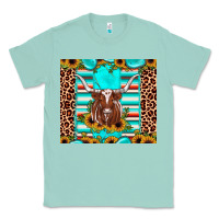 Seafoam texas longhorn sunflower gemstone Classic Tee - JahusDesignShop