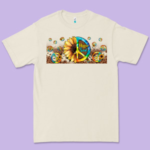 Hippie Soul Leopard Sunflower Premium Tee Designed By Jahusdesignshop