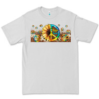 Dove Grey hippie soul leopard sunflower Premium Tee - JahusDesignShop