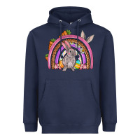 Navy Easter rainbow Heavyweight Hoodie - OliviaCreatesArt