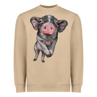 Mushroom baby pig Heavyweight Sweatshirt - BarkalooDesign