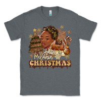 Charcoal Heather have a melanin christmas  black woman Classic Tee - MaliasSmallBusiness