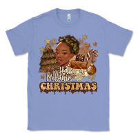 Colony Blue have a melanin christmas  black woman Classic Tee - MaliasSmallBusiness