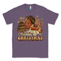 Lavender have a melanin christmas  black woman Classic Tee - MaliasSmallBusiness