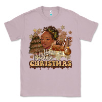 Lilac have a melanin christmas  black woman Classic Tee - MaliasSmallBusiness