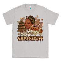 Moon Dust have a melanin christmas  black woman Classic Tee - MaliasSmallBusiness