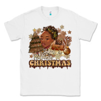 White have a melanin christmas  black woman Classic Tee - MaliasSmallBusiness
