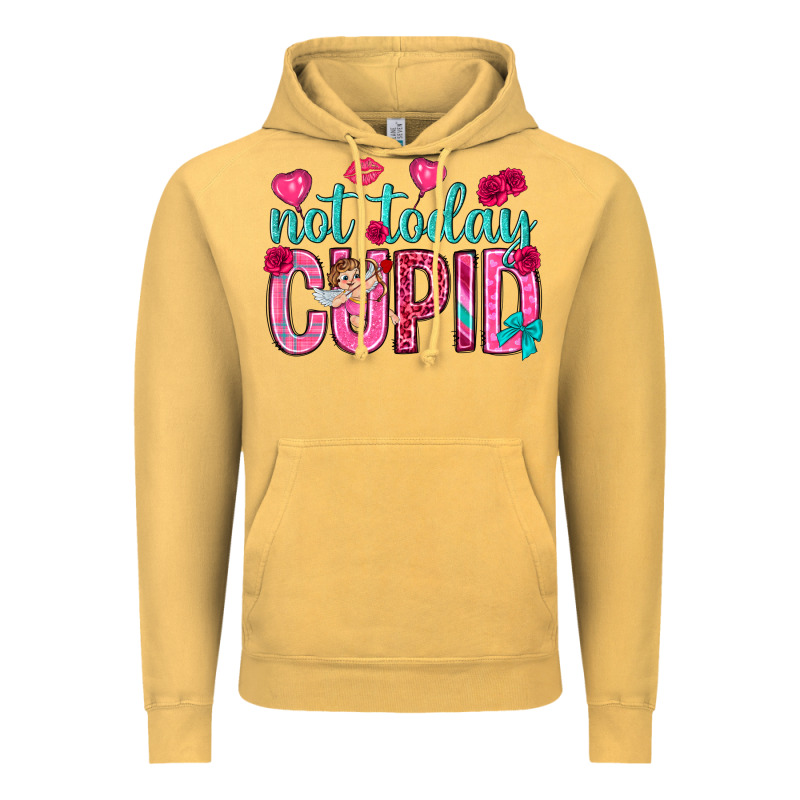 Not Today Cupid Vintage Hoodie by NancyCooperArtShop | Teevron