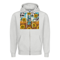 Dove Grey aunt sunflower leopard glitter Zipper Hoodie - TumblerDesignByShophia