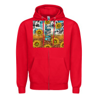 Red aunt sunflower leopard glitter Zipper Hoodie - TumblerDesignByShophia