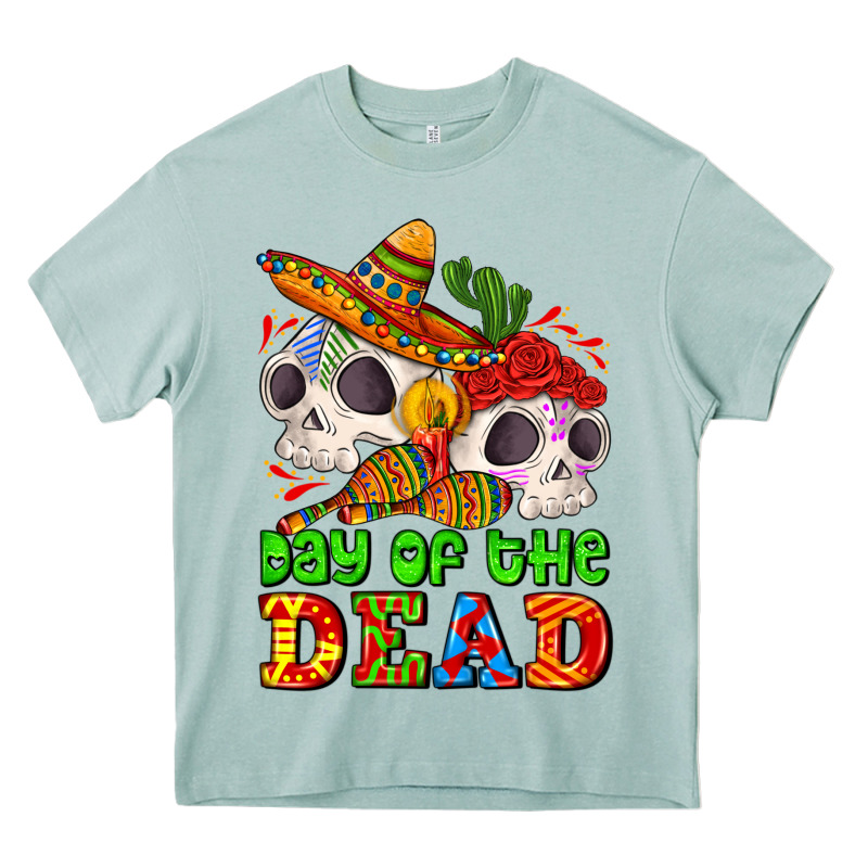 Mexican Day Of The Dead Heavy Core Tee by AdoDesignShop | Teevron