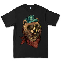 Black bear cowboy Premium Tee - NancyCooperArtShop