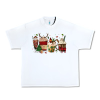 White lumberjack coffee Urban Heavy Tee - MaliasSmallBusiness